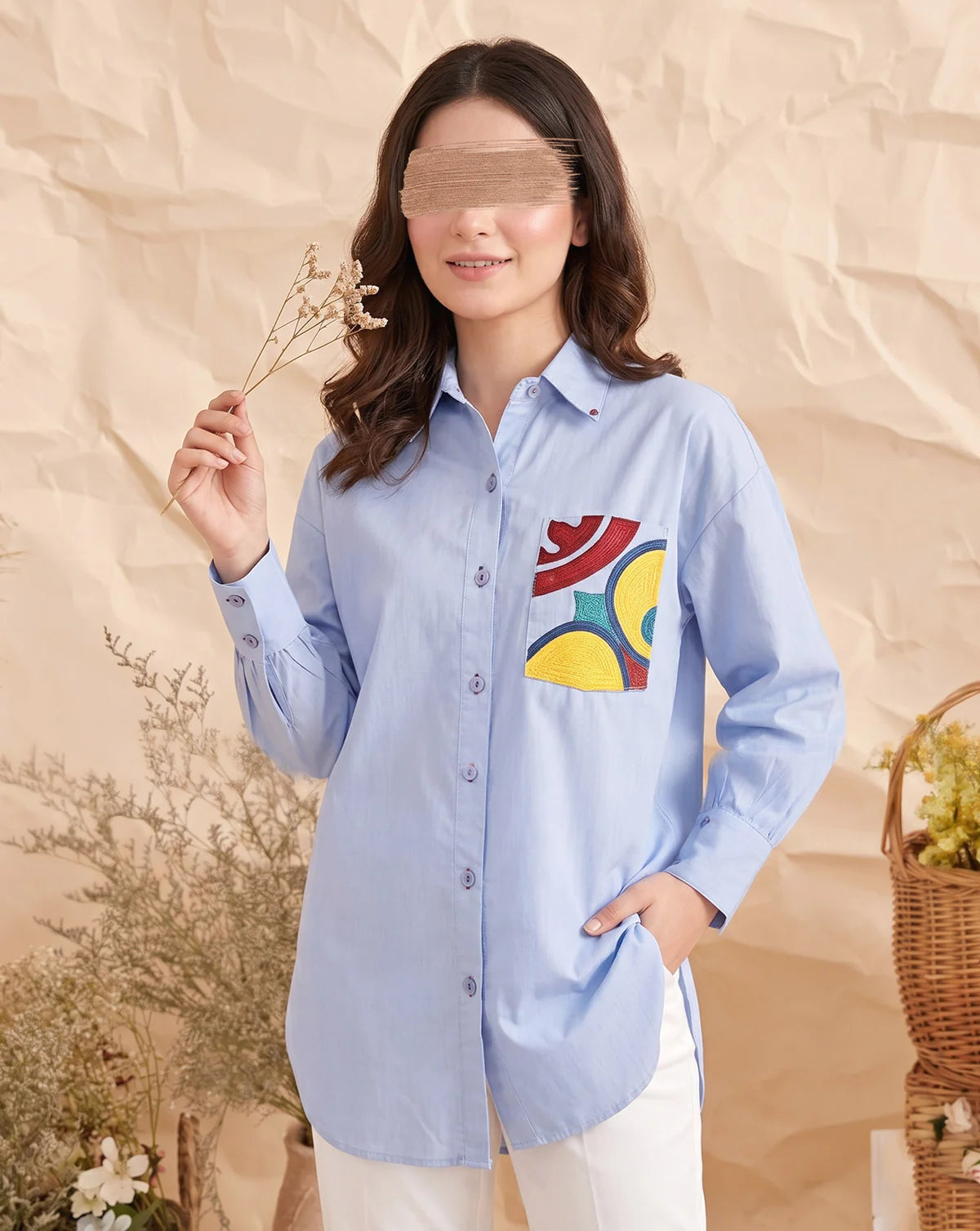 EMBROIDERED TOP
