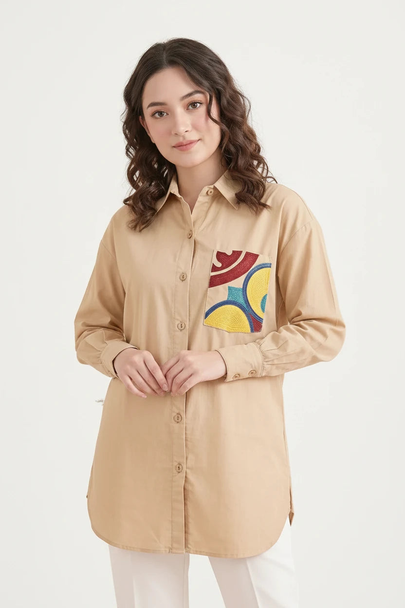 EMBROIDERED TOP