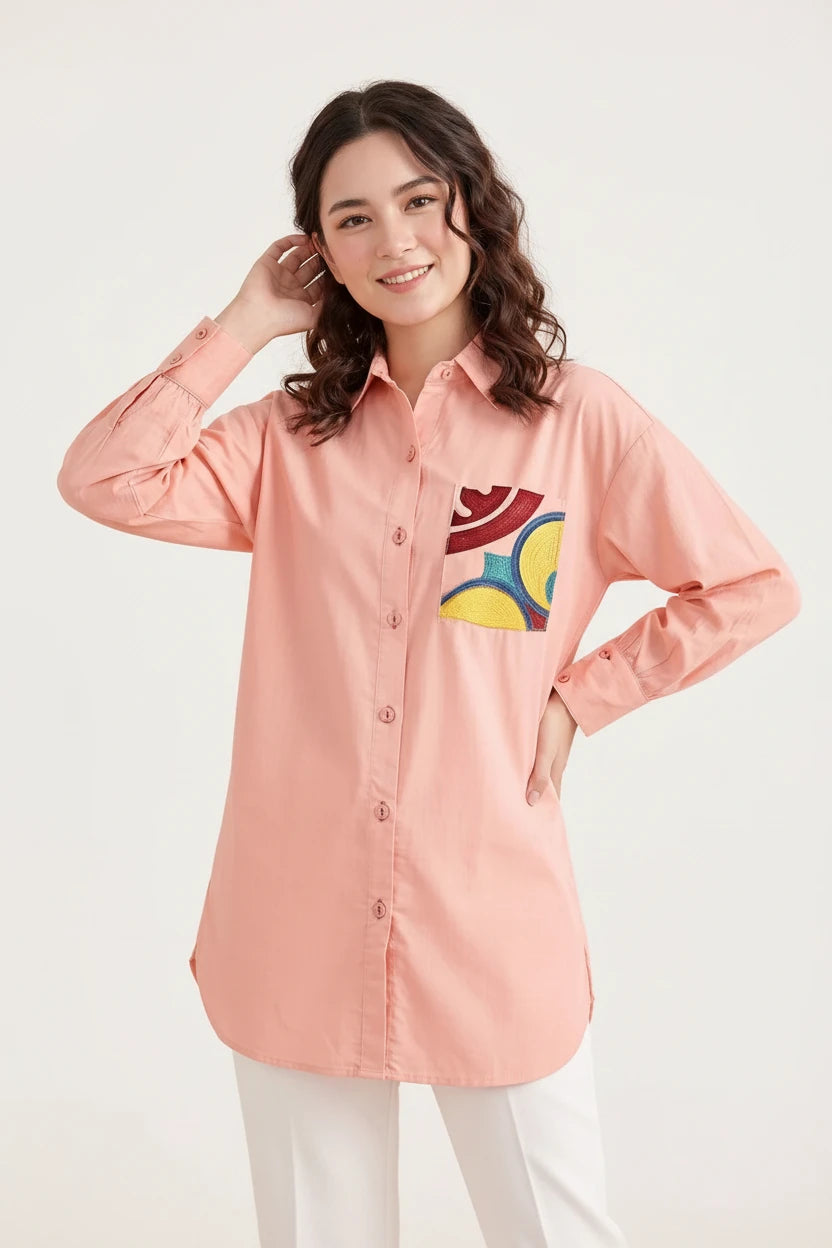 EMBROIDERED TOP