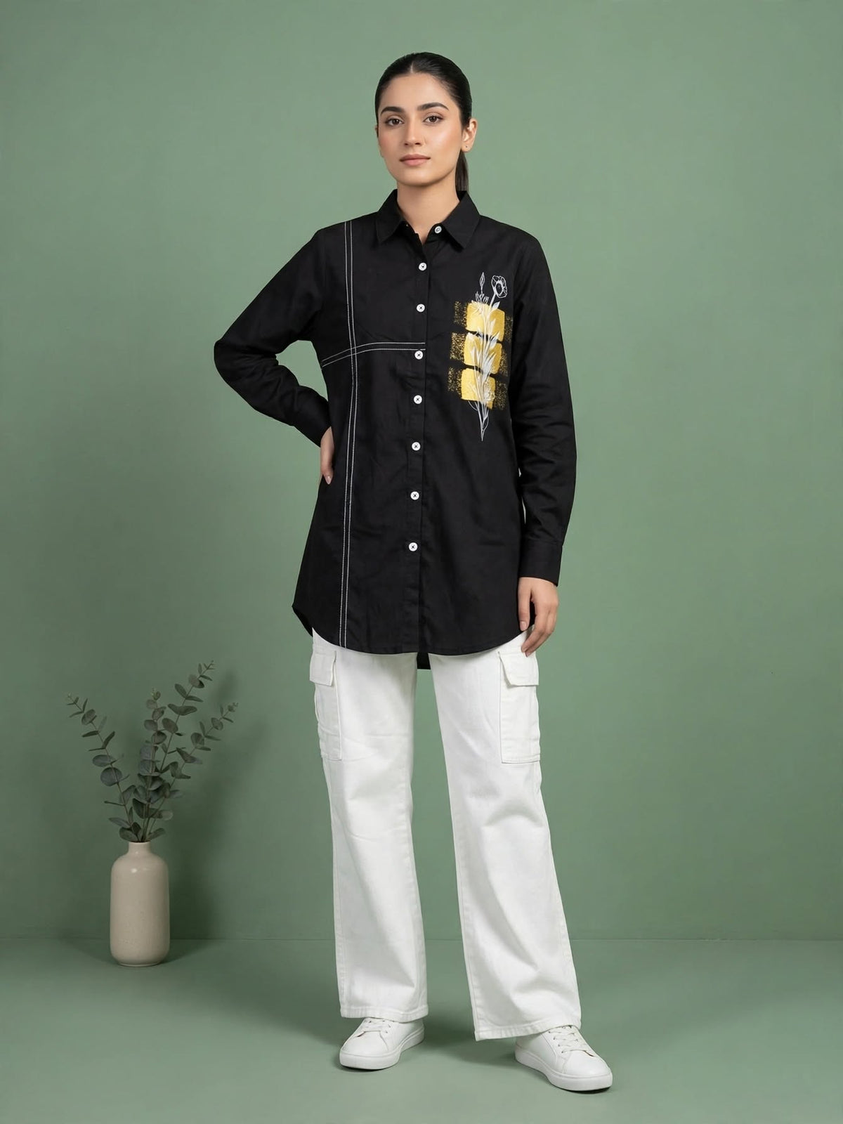Botanical Print Shirt
