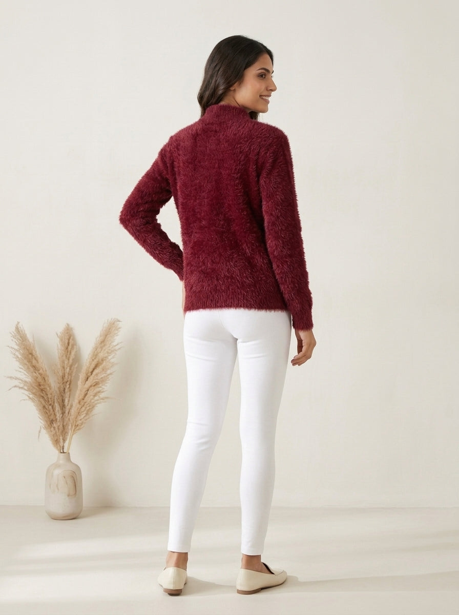 High-Waisted Fleece-Lined Stretch Leggings
