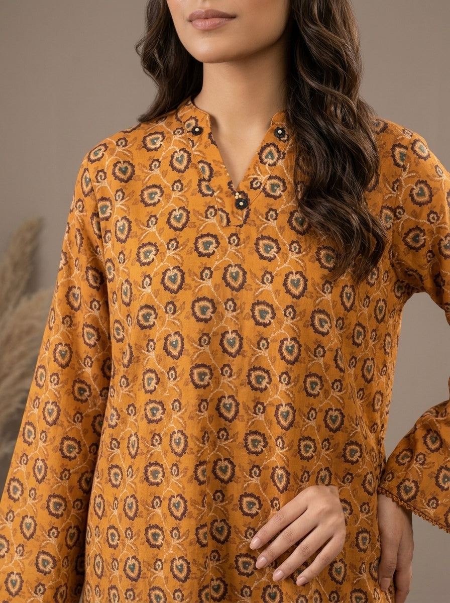 Ethnic Printed Kameez with Matching Shalwar