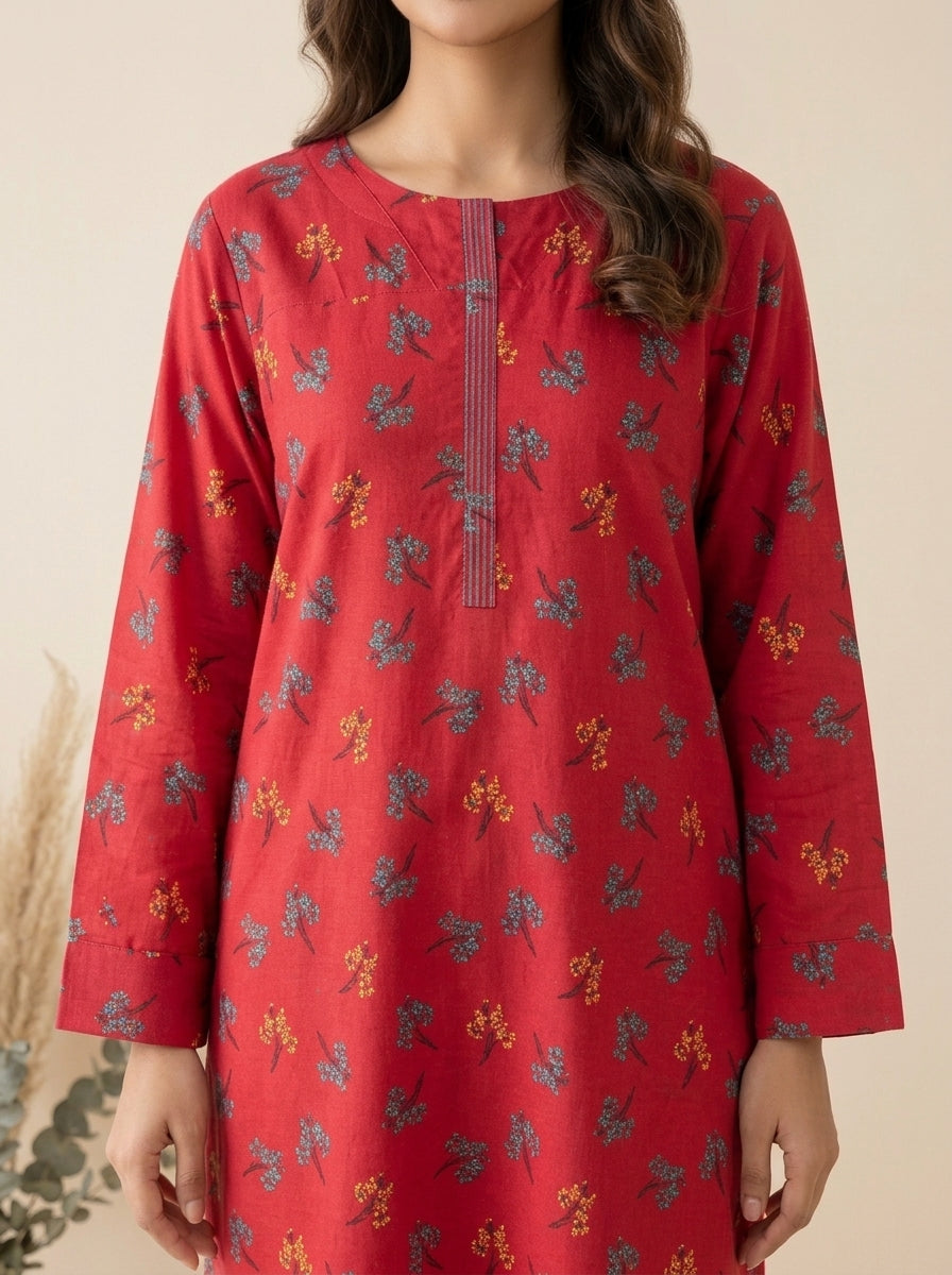 Floral Spray Kameez with Matching Shalwar