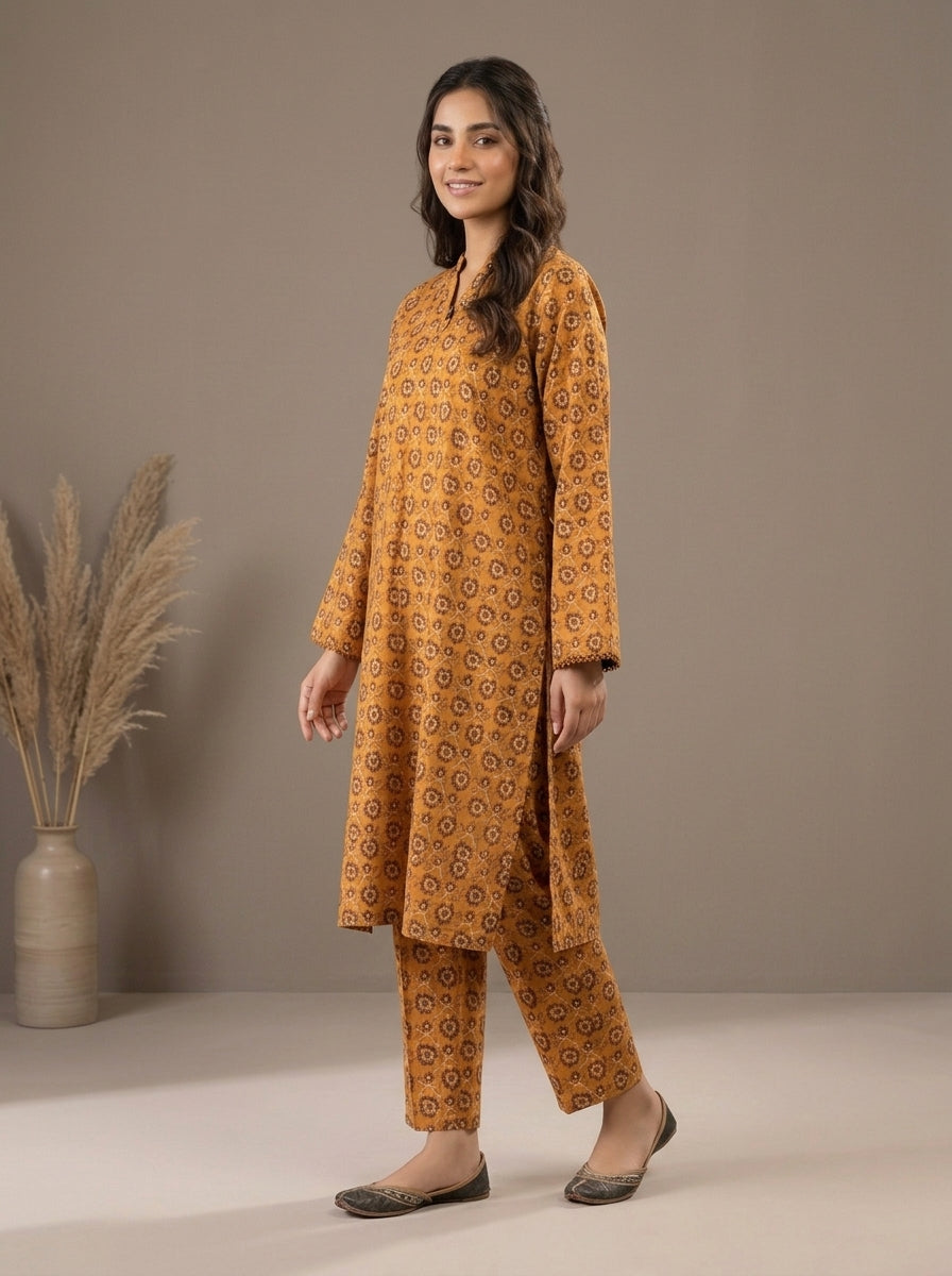 Ethnic Printed Kameez with Matching Shalwar