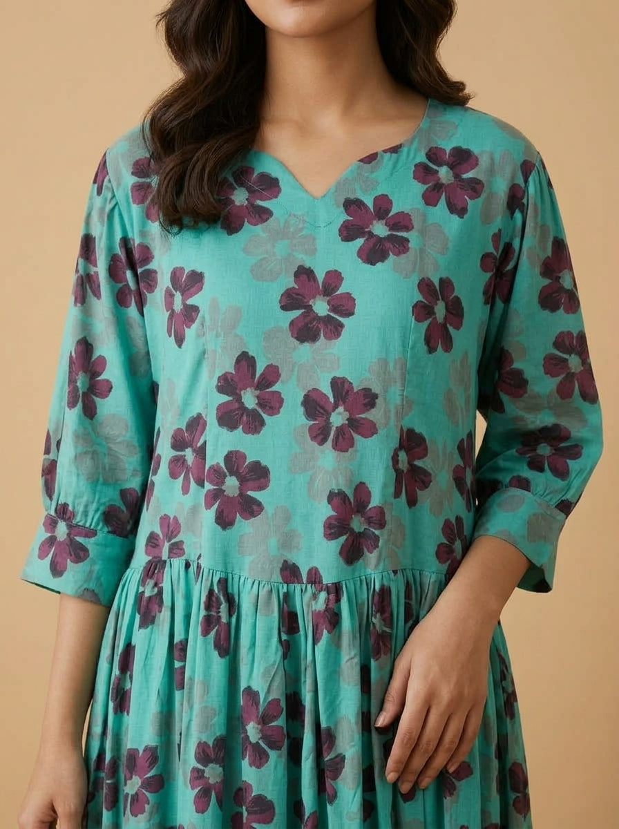 Floral Printed Maxi Dress