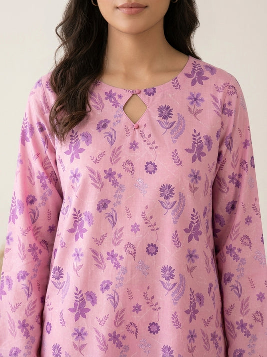 Floral Print Kameez with Matching Shalwar