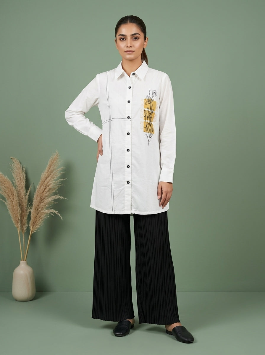 Botanical Print Shirt