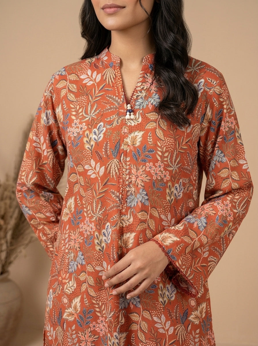Botanical Print Kameez with Matching Shalwar