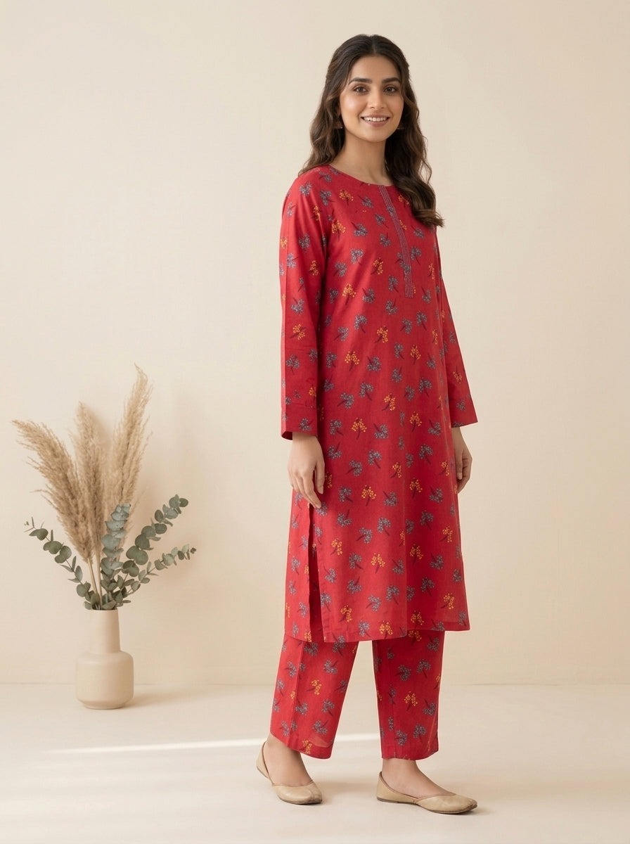 Floral Spray Kameez with Matching Shalwar