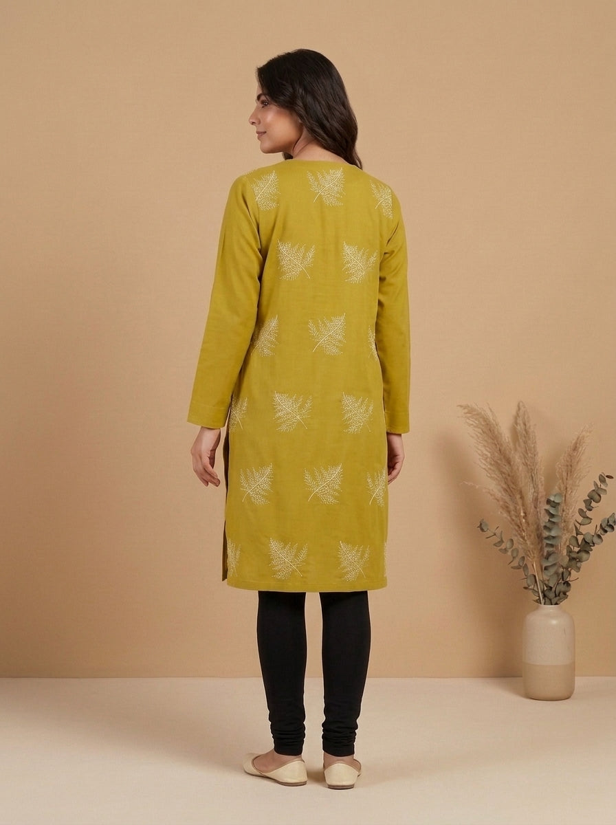 High-Waisted Straight-Leg Tights