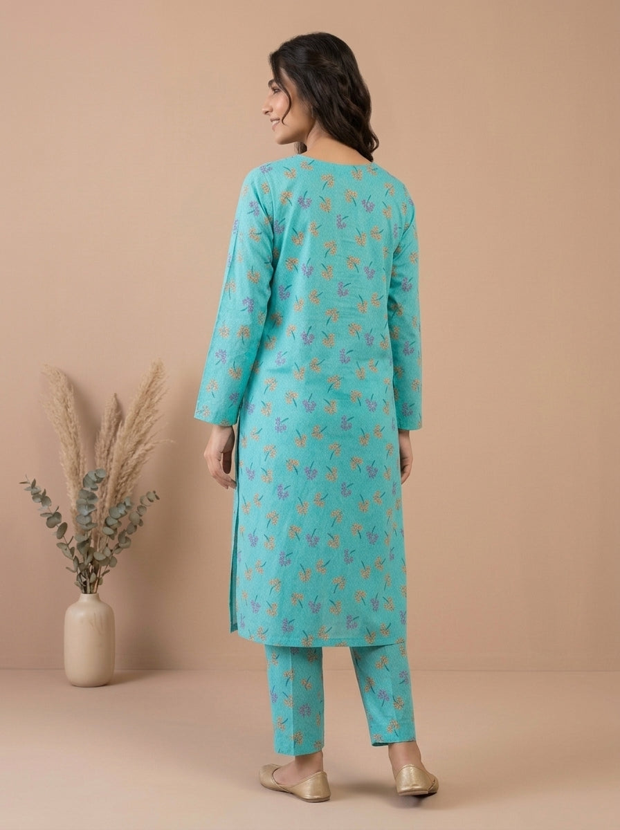 Floral Spray Kameez with Matching Shalwar