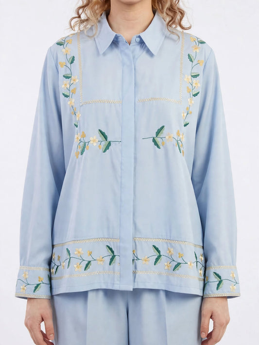 Floral Embroidered Co-ord Set