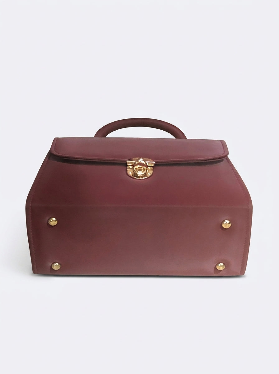Structured Top Handle Handbag