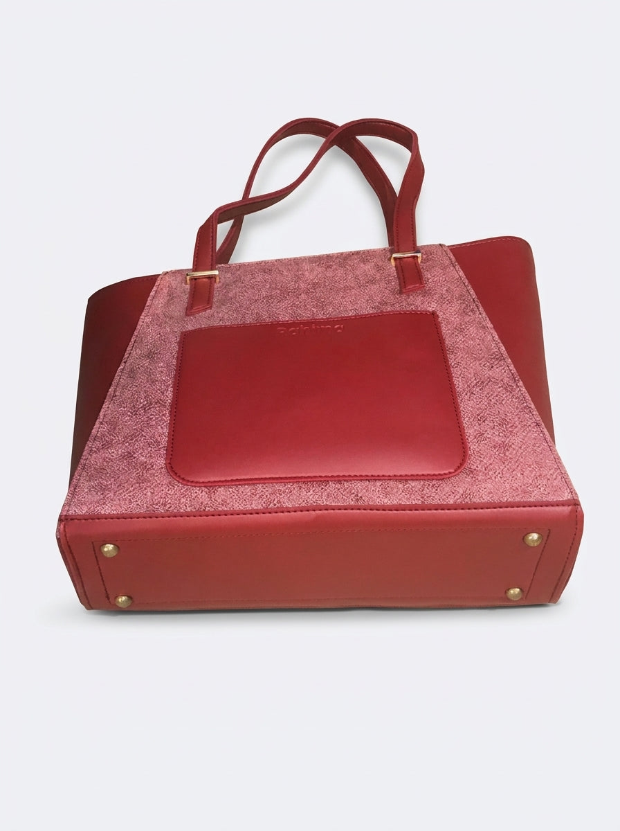 Textured Panel Tote Bag