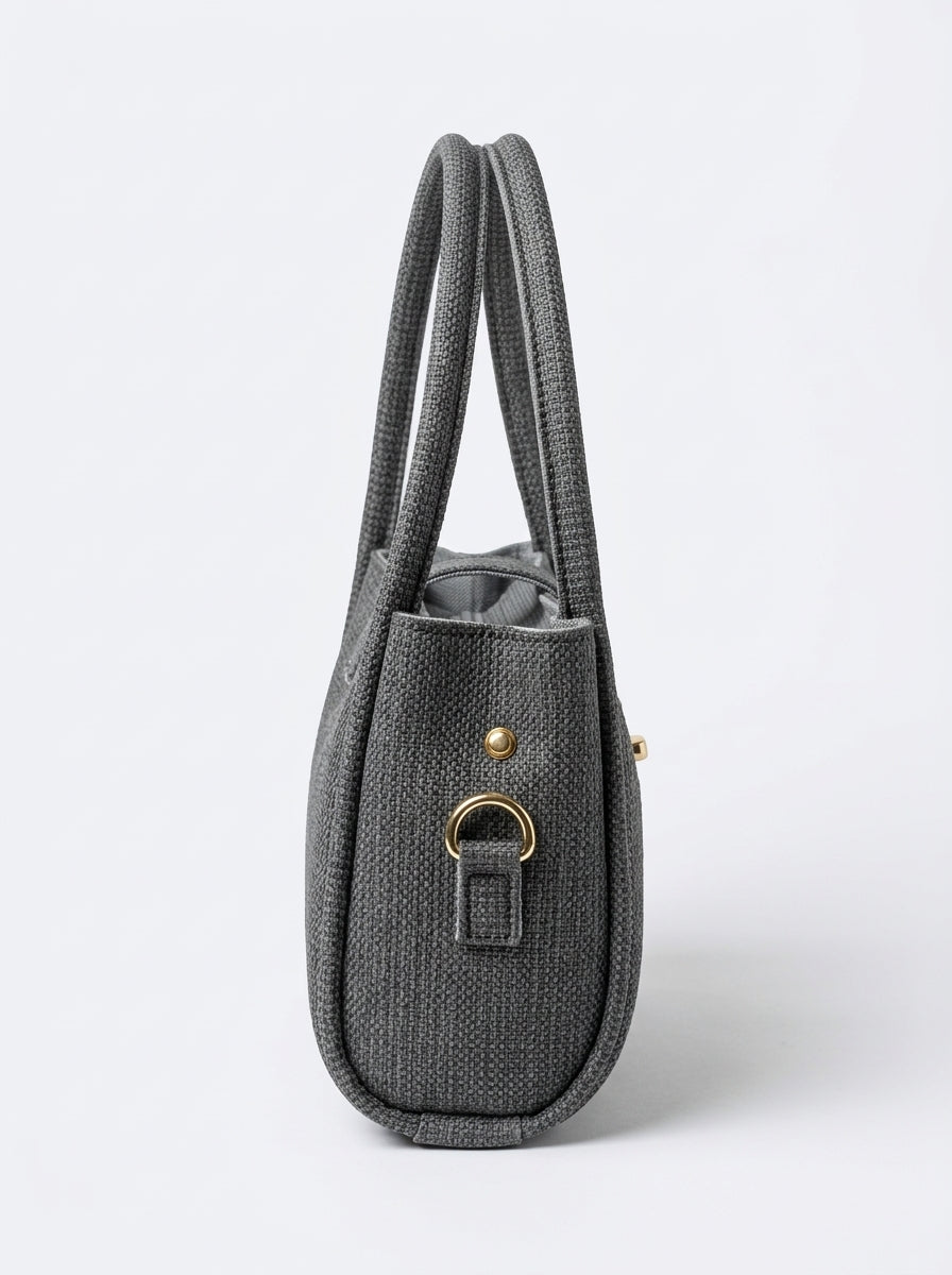 Textured Flap Mini Handbag