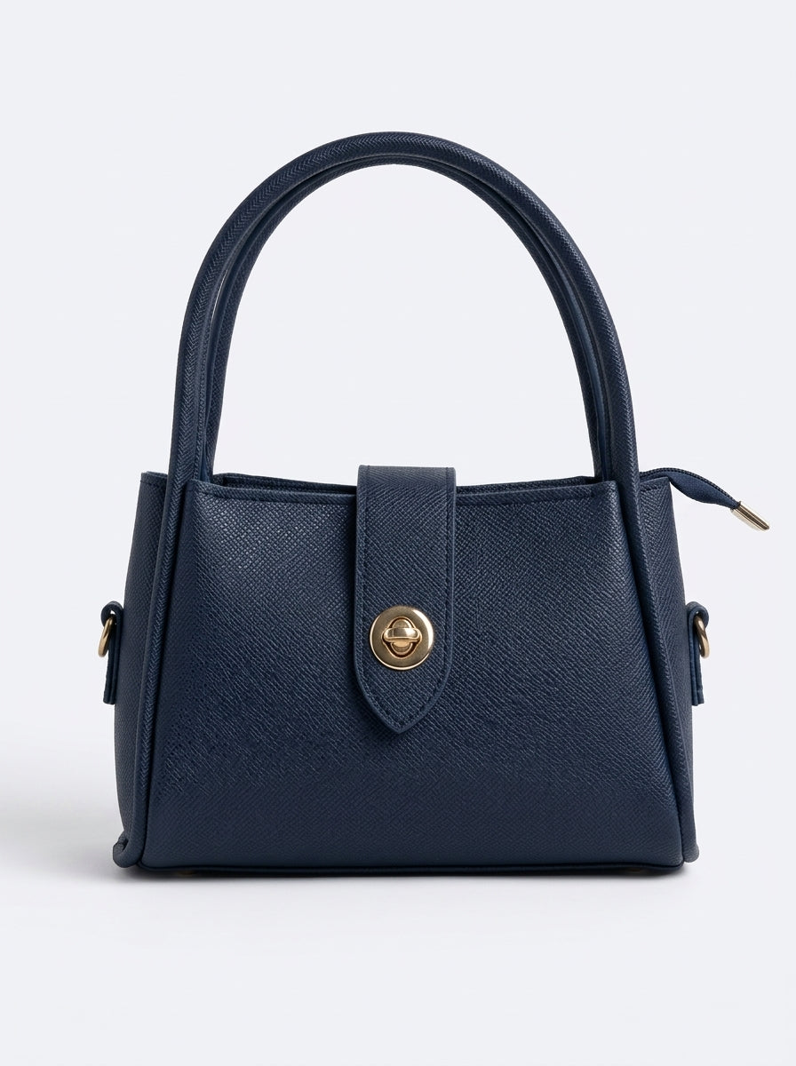 Textured Flap Mini Handbag