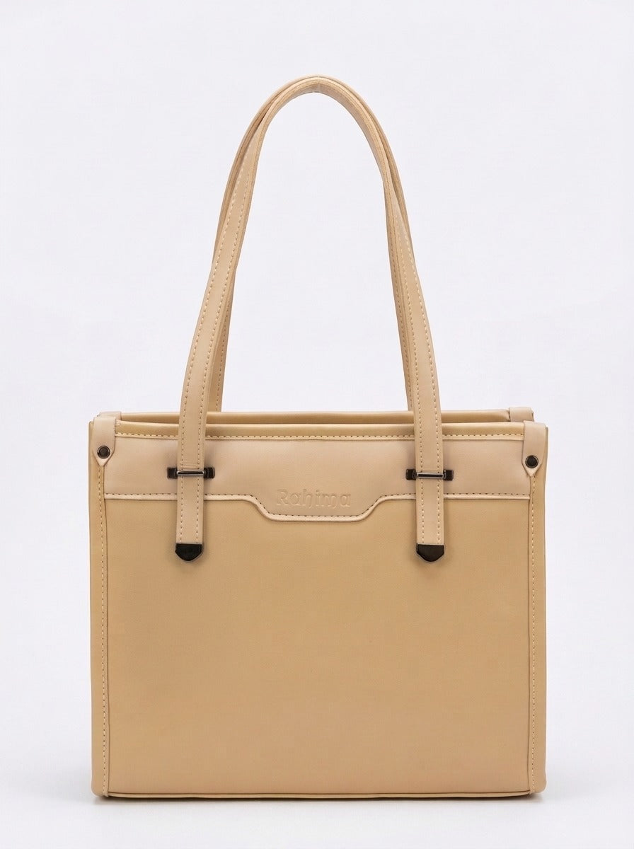 Structured Shoulder Tote Bag