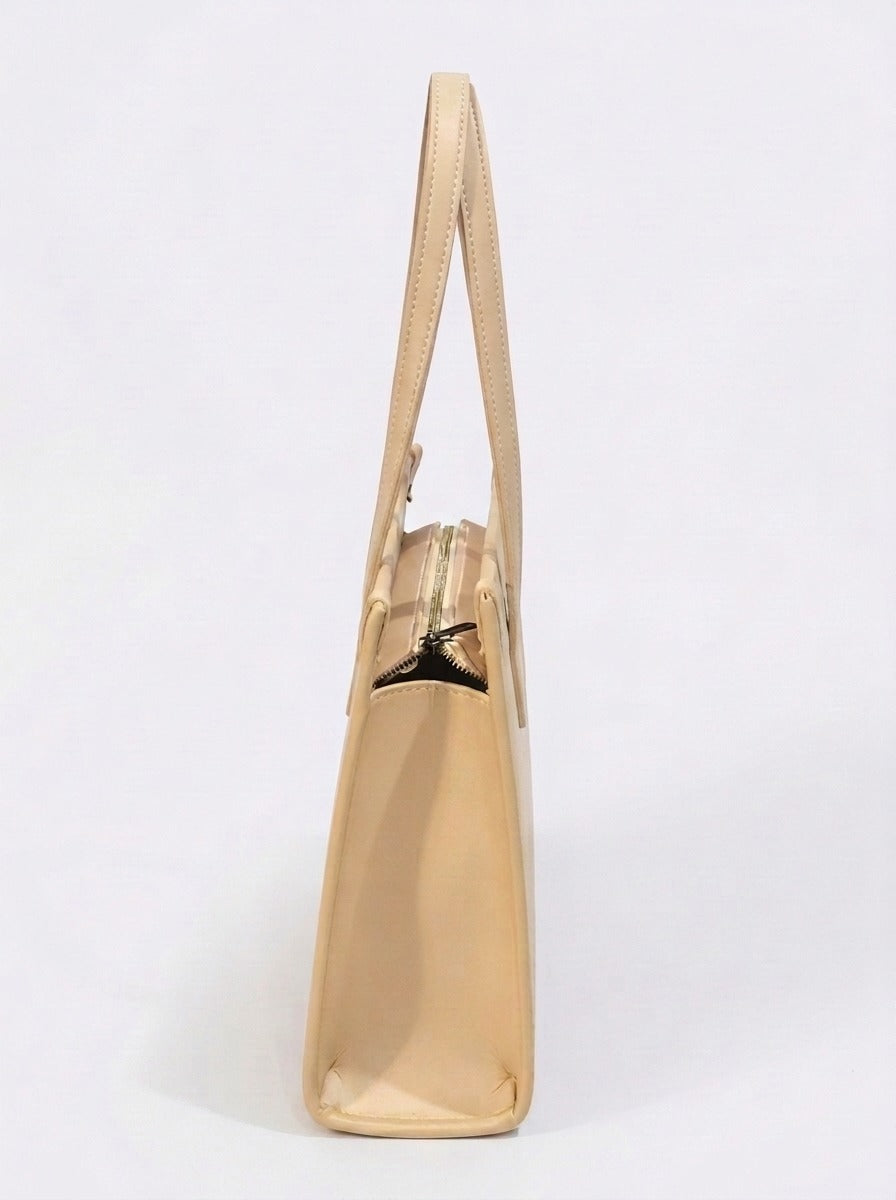Structured Shoulder Tote Bag