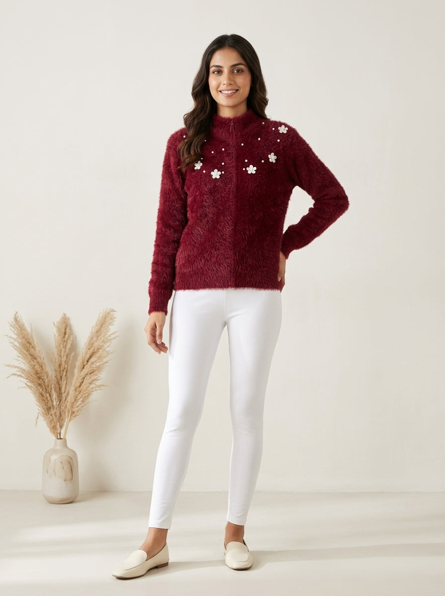 High-Waisted Fleece-Lined Stretch Leggings