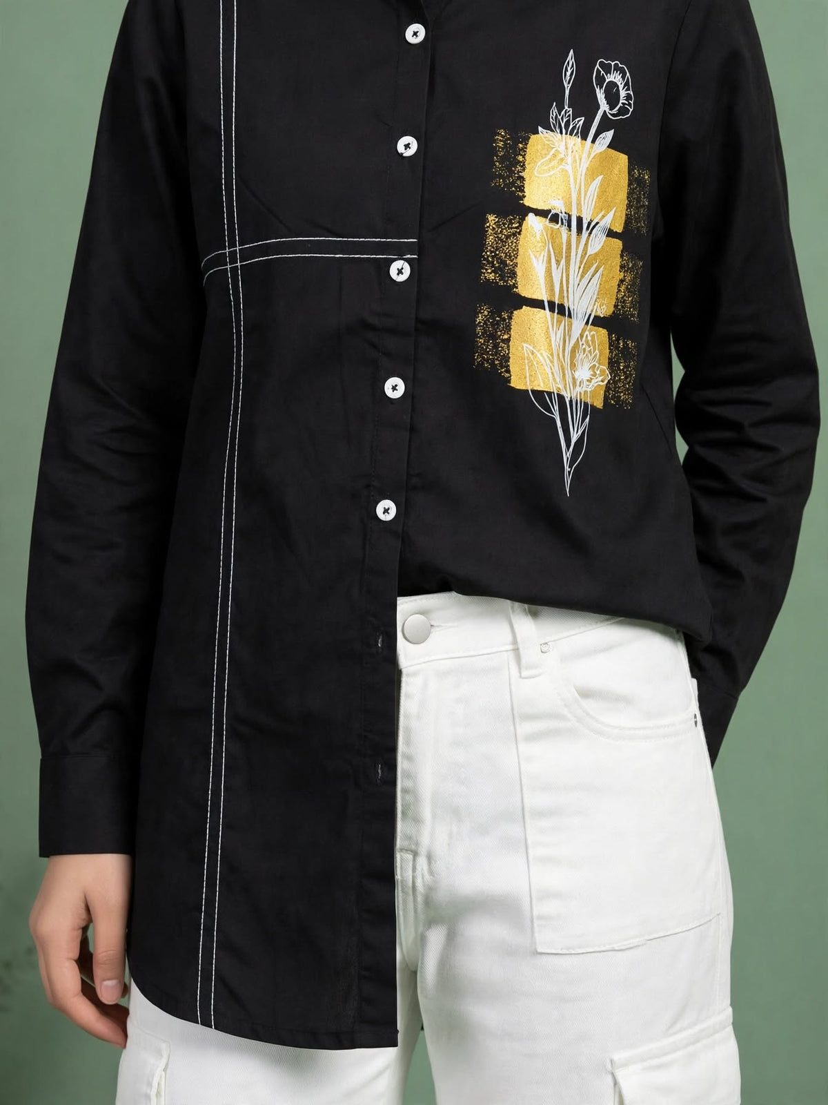 Botanical Print Shirt