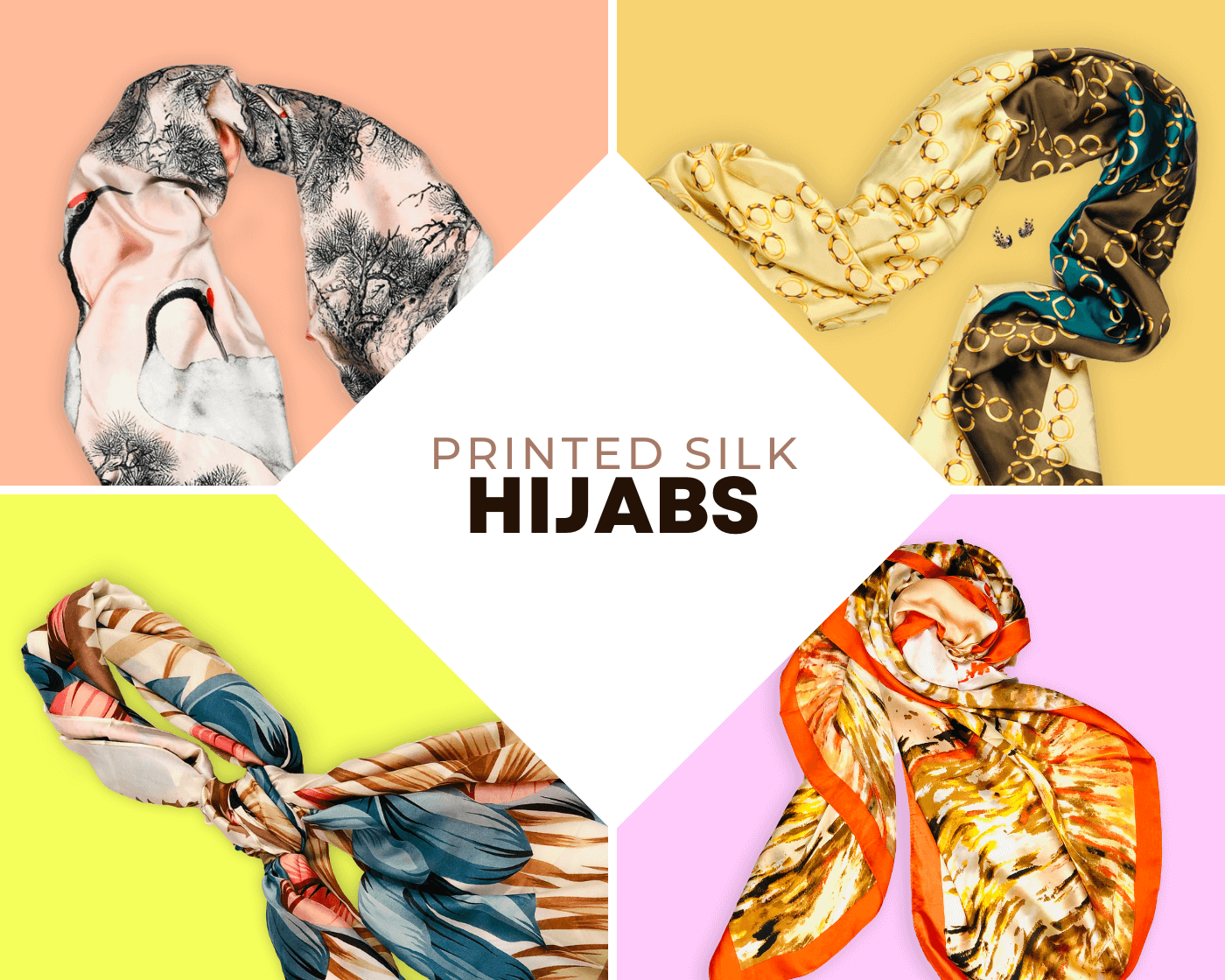 Hijabs, Scarves, Stoles, Silk, Satin, Fashionable, trendy
