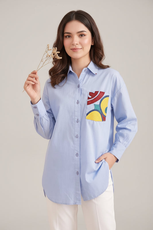 EMBROIDERED TOP
