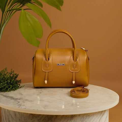 Mustard Warkplace Hand Bag