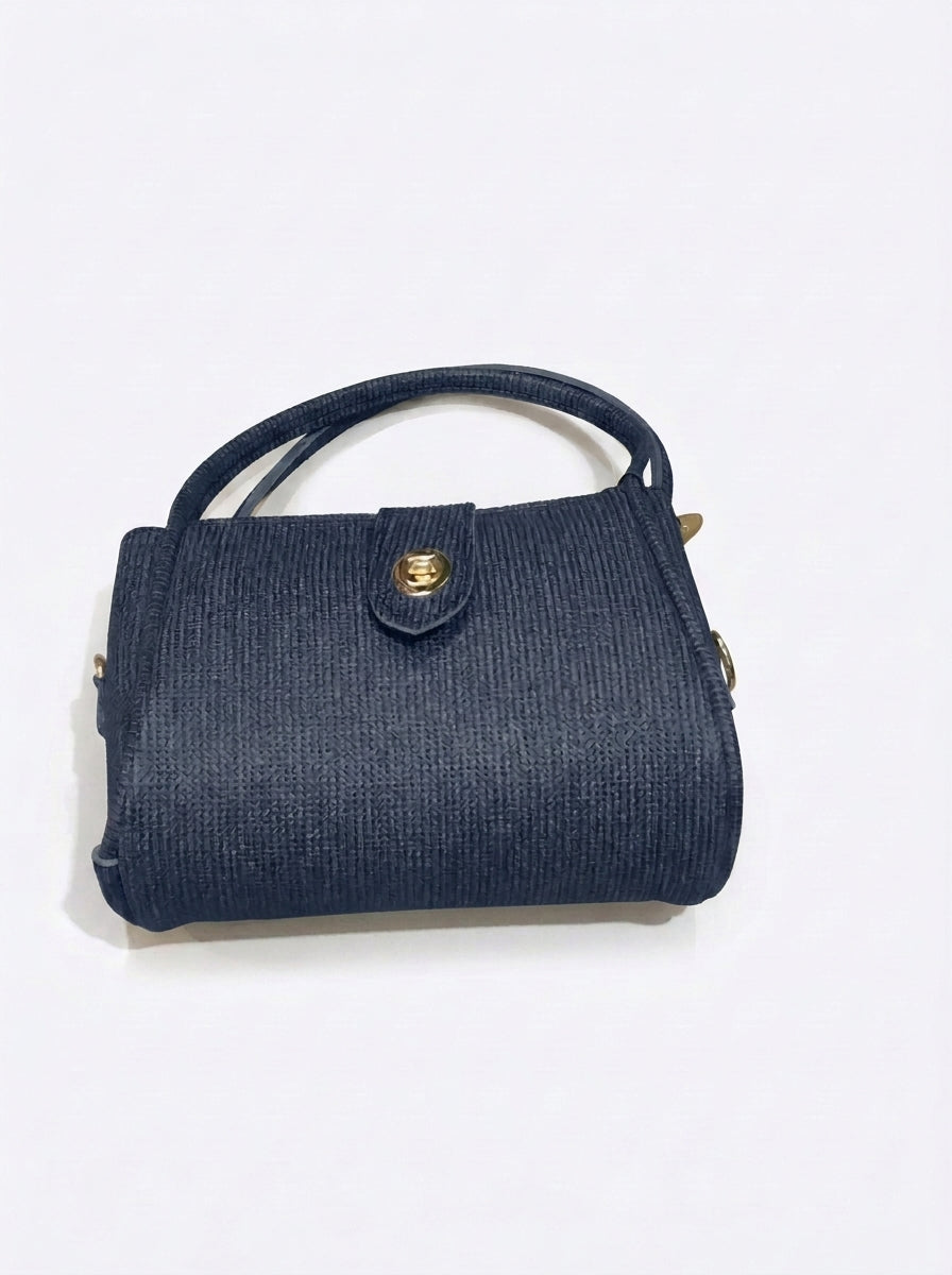 Textured Flap Mini Handbag