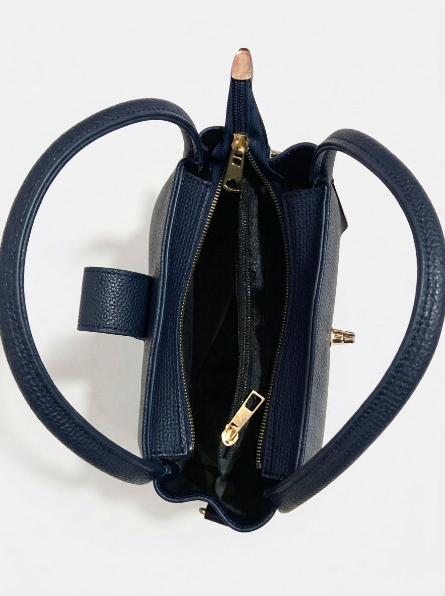Textured Flap Mini Handbag