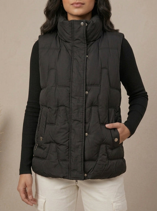 Quilted Padded Puffer Vest