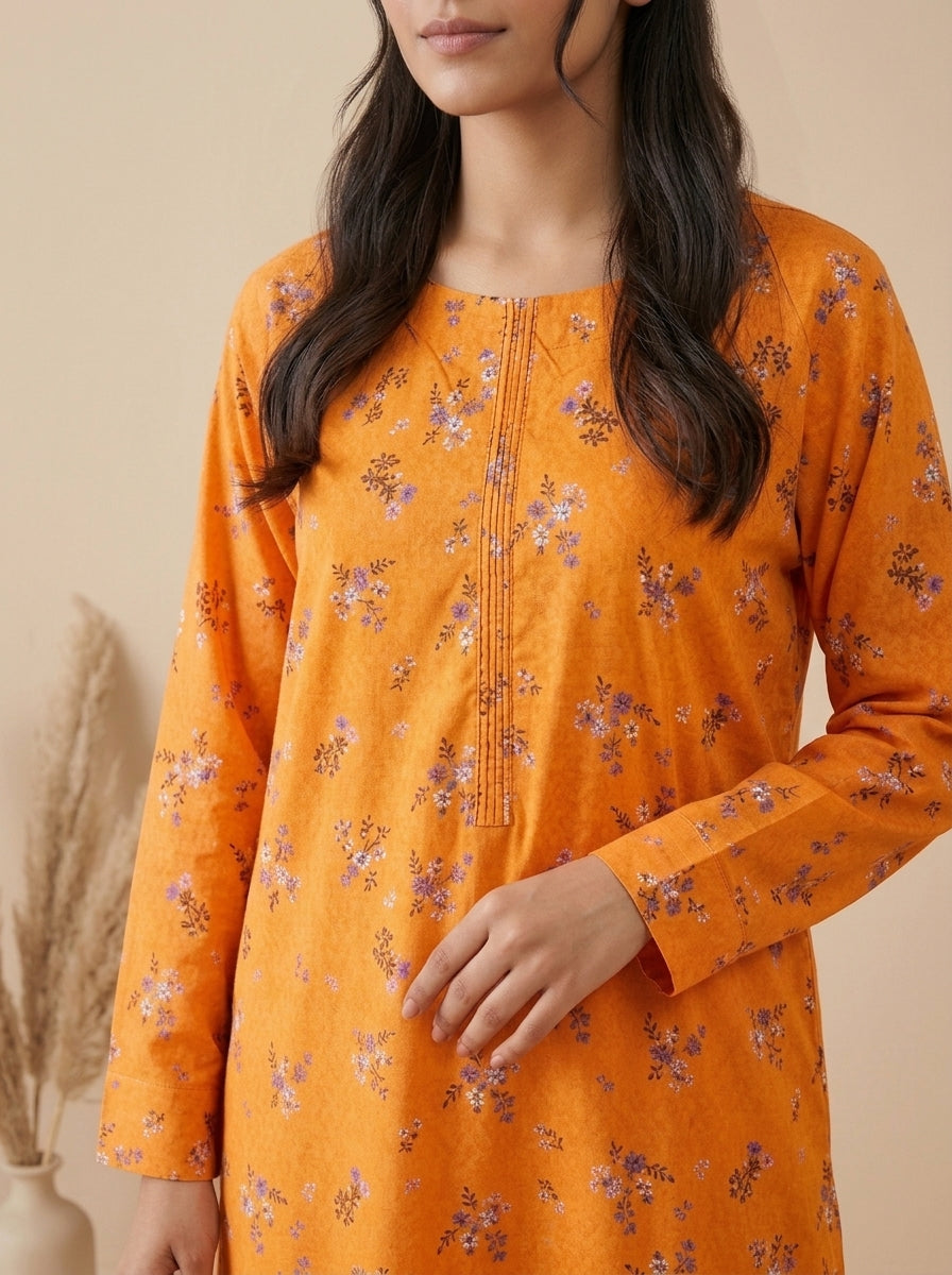 Floral Spray Kameez with Matching Shalwar