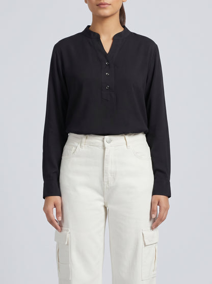 Black Mandarin Top