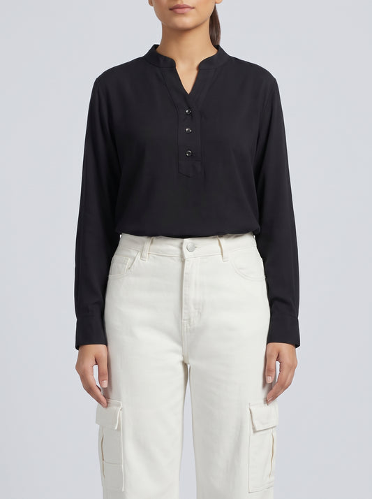 Black Mandarin Top