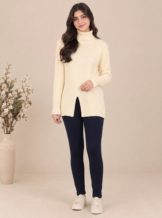 High-Waisted Fleece-Lined Stretch Leggings