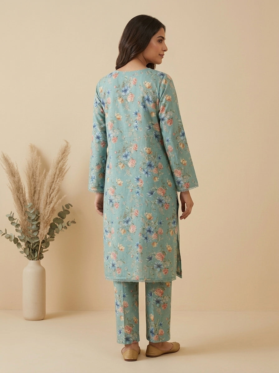 Garden Floral Kameez with Matching Shalwar