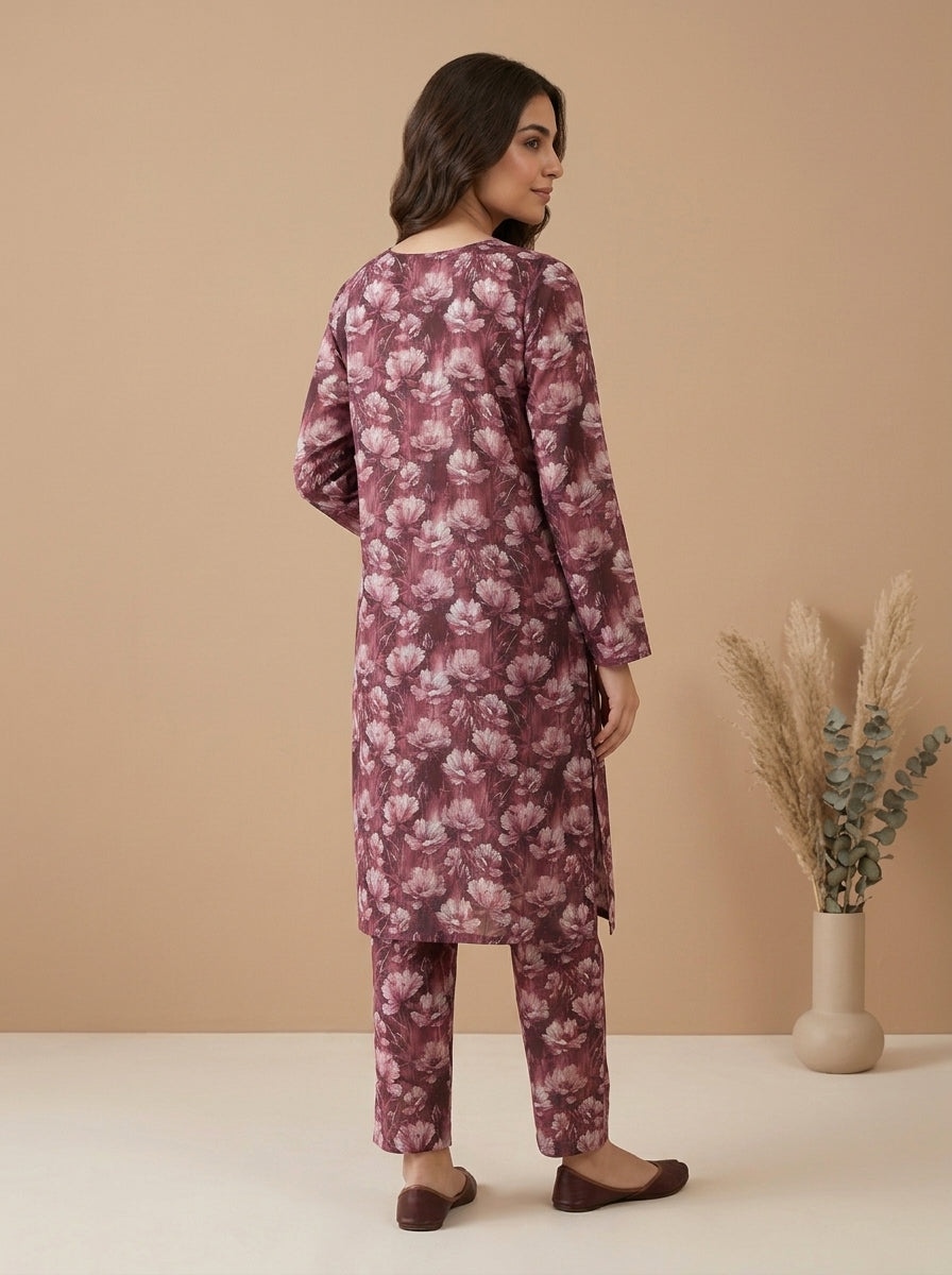 Bloom Print Kameez with Matching Shalwar