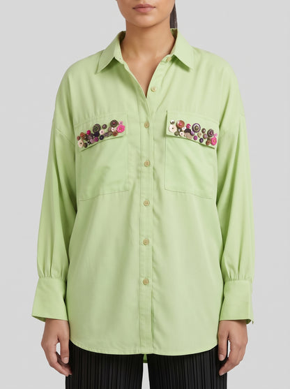 Pistachio Pocket Shirt