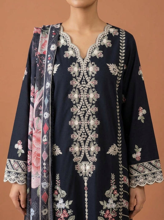 Embroidered 3-Piece Suit Set