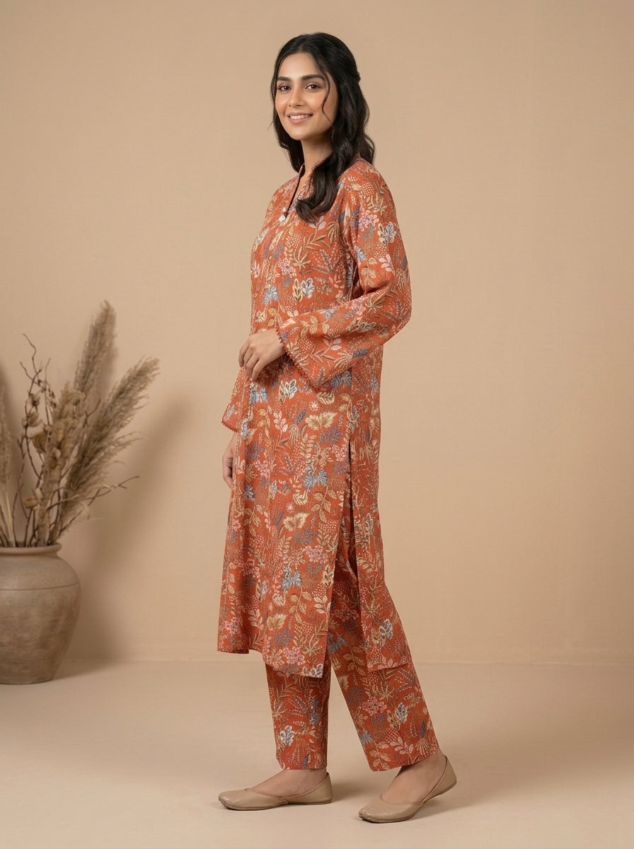 Botanical Print Kameez with Matching Shalwar