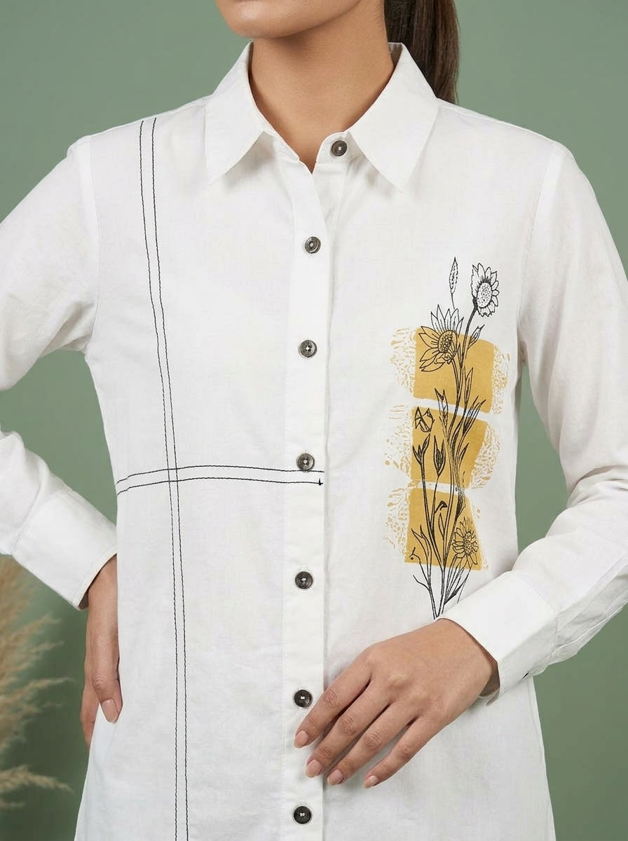 Botanical Print Shirt