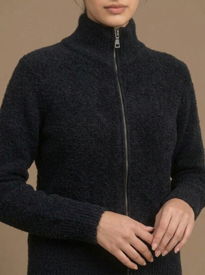 Cable-Knit High-Neck Co-Ord Set