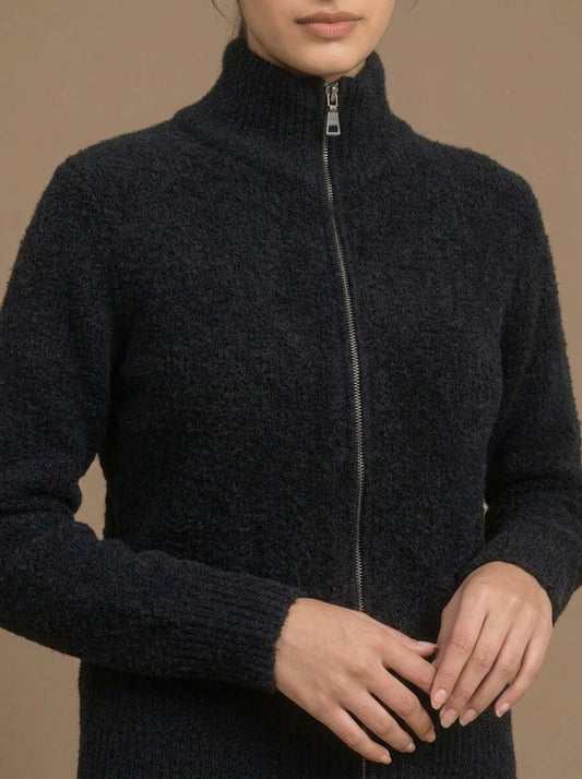 Cable-Knit High-Neck Co-Ord Set