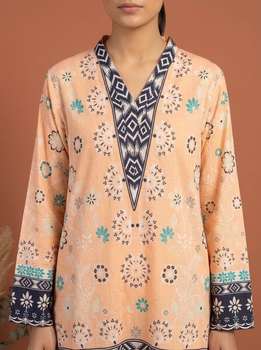 Geometric Ethnic Kameez with Matching Shalwar