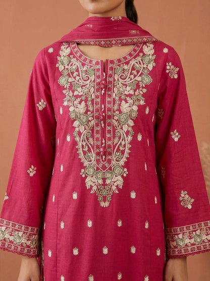 Embroidered 3-Piece Suit Set