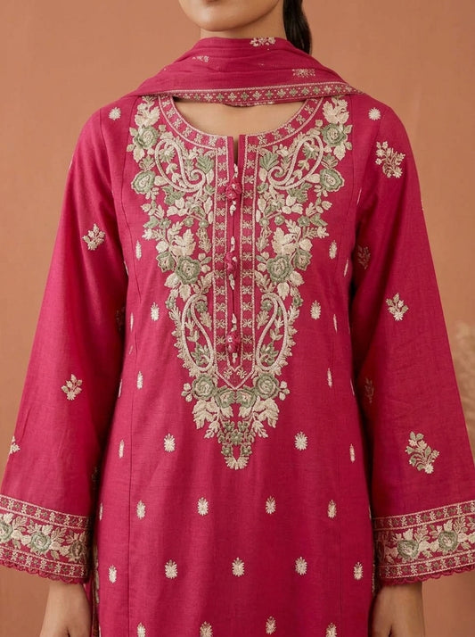 Embroidered 3-Piece Suit Set