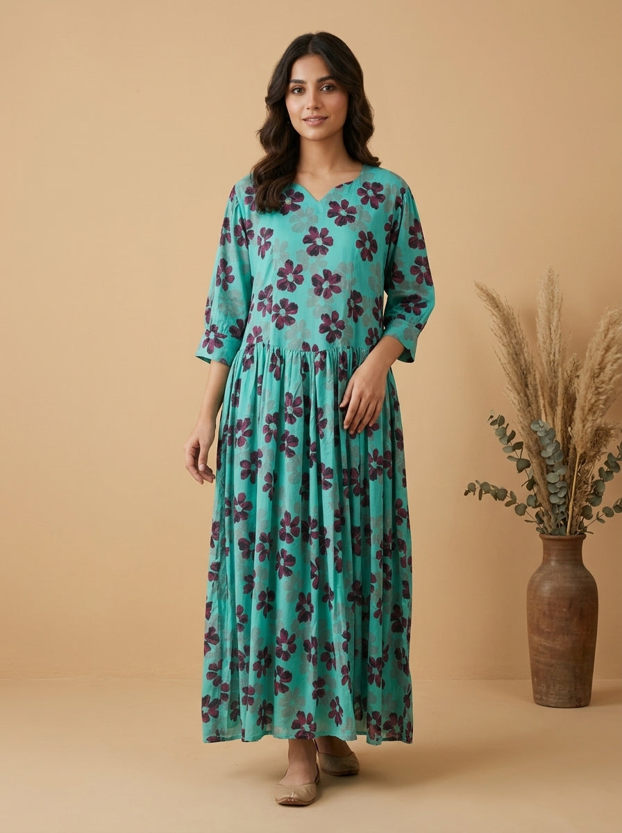 Floral Printed Maxi Dress