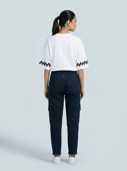 Graphic Pocket Oversized Tee