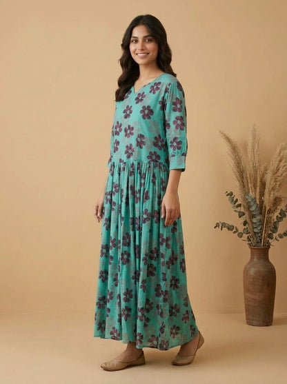 Floral Printed Maxi Dress