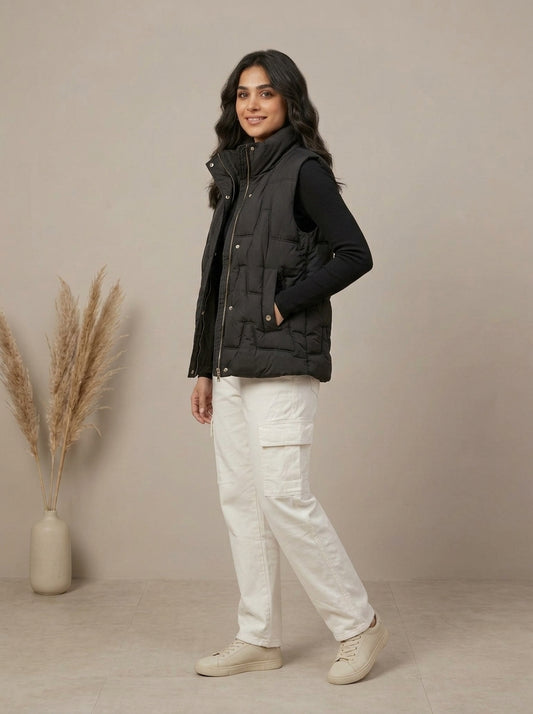 Quilted Padded Puffer Vest