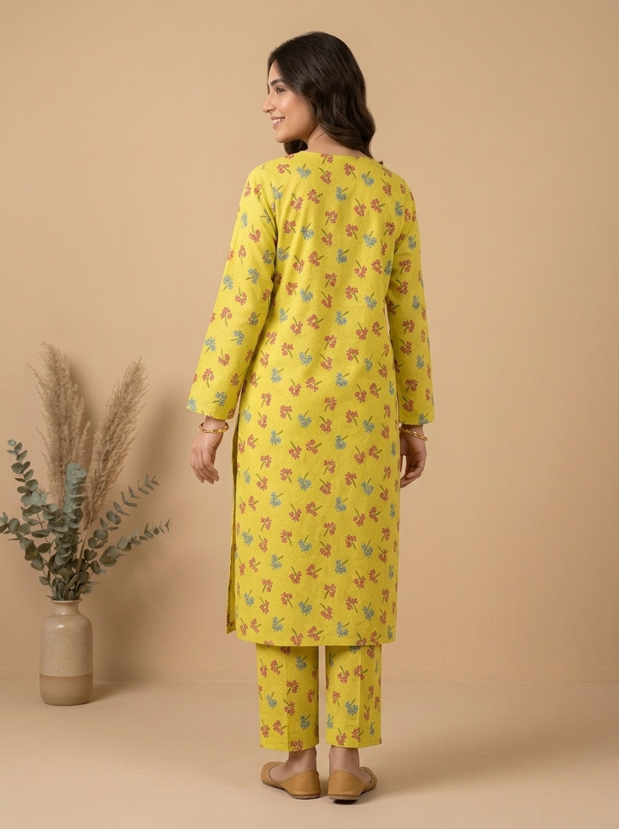 Floral Spray Kameez with Matching Shalwar
